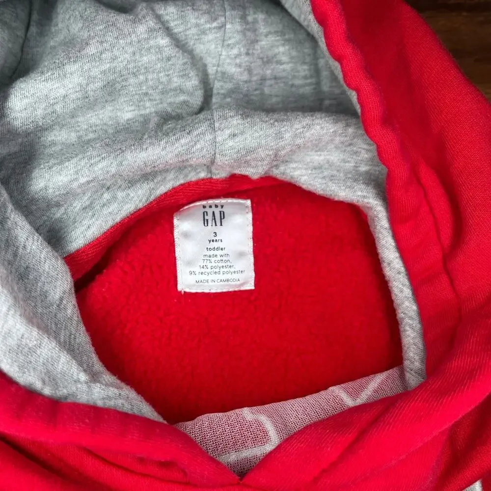 Carter’s Fleece Zip Up Jacket and Gap Hooded Sweatshirt Fall Toddler Boys 3T